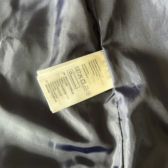 H&M L.O.G.G. Diamond Quilted Navy Jacket Size 8 - Picture 9 of 13